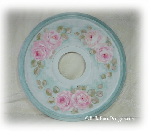 Pink Rose Ceiling Medallion
